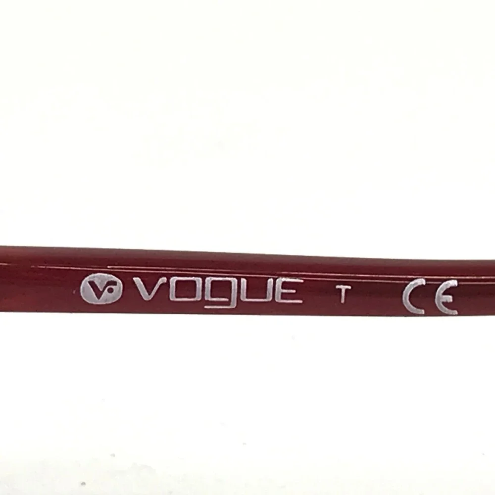 Vogue Eyeglasses Frames VO3944-B 717-S Burgundy Red Silver Crystals 54-18-135